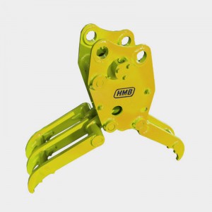 5 fingers stone grapple Hydraulic rock grapple for excavators from 1.5-23 ton2