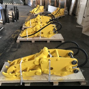 5 fingers stone grapple Hydraulic rock grapple for excavators from 1.5-23 ton2