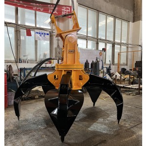 CE Certificated Hydraulic orange peel grab scrap grapple for excavators